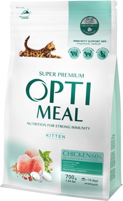 Сухой корм Optimeal для котят со вкусом курицы 700 г. (4820215364706) VZ000064965F фото