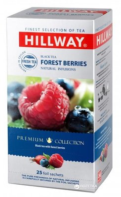 Чай Hillway Forest Berries Чорний з лісовими ягодами саше 25*1,6 г (8886300990232) VZ000020116F фото