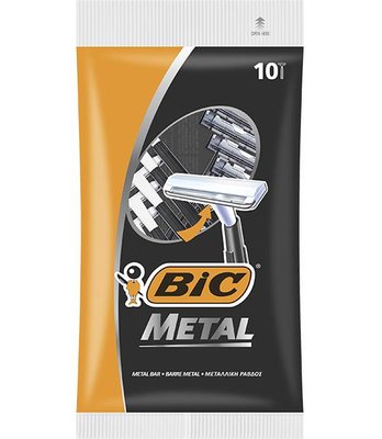 Набір бритв Bic Metal без змінних катриджів 10 шт (3086126636481) VZВ00149070NF фото