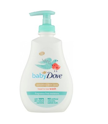 Дитячий гель для душу Dove Baby Fragrance free moisture 400мл (8710908657535) VZВ00298281NF фото