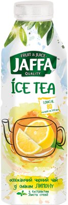 Чай холодний Jaffa Ice Tea чорний зі смаком лимона з екстрактом листя стевії 0.5 л (4820192260404) VZ000076708F фото