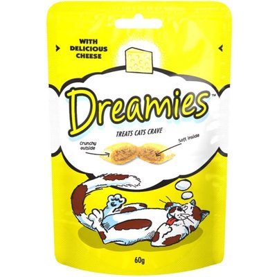 Лакомство Dreamies с сыром для взрослых кошек и котят старше 8 недель 60г. (4008429037986) VZ000030425F фото