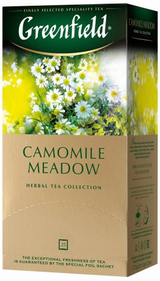 Чай Greenfield Camomile Meadow Трав'яний з ромашкою пакетований 25 х 1,5 г (4823096802664) VZ000006687F фото