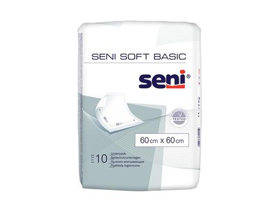 Пелюшки для немовлят Seni Soft Basic 60х60 см 10 шт (5900516692452) VZВ00189614NF фото