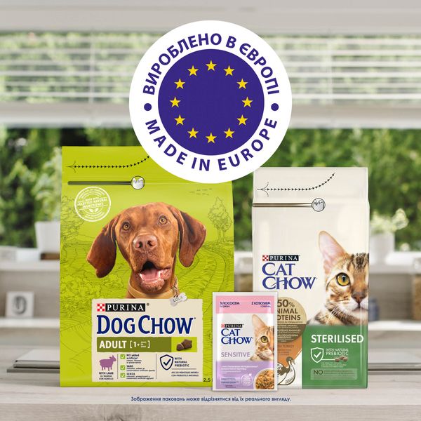 Сухой корм для взрослых собак Dog Chow Adult с ягненком 2.5 кг (7613034485946) VZ000029976F фото