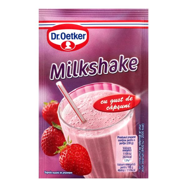 Коктель молочный Dr. Oetker Со вкусом клубники 33 г (5941132020489) VZ000027904F фото