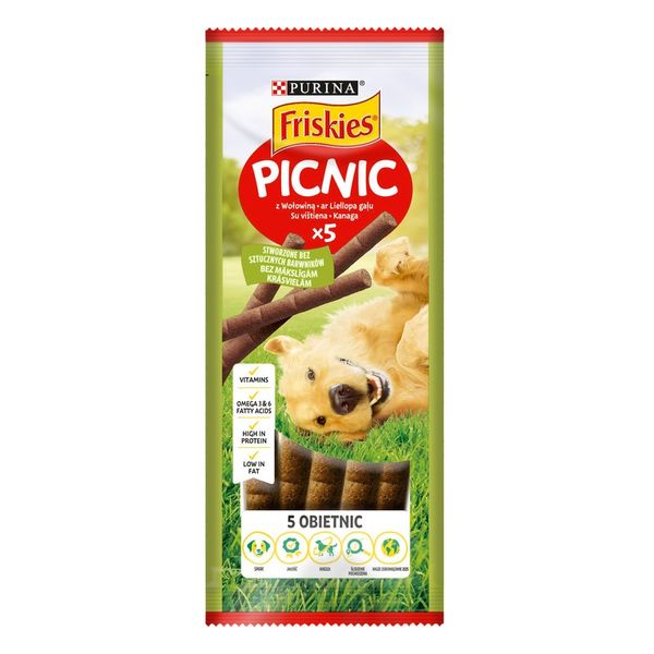 Лакомство для взрослых собак Purina Friskies Picnic с говядиной 42 г.(7613034749284) VZ000076108F фото