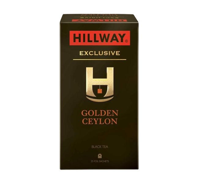 Чай черный Hillway Exclusive Golden Ceylon 25 х 2 г (8886300990560) VZ000062756F фото