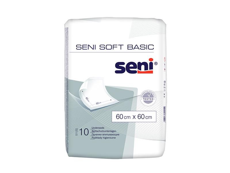 Пеленки для младенцев Seni Soft Basic 60х60 см 10 шт (5900516692452) VZВ00189614NF фото