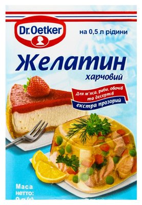 Желатин Dr.Oetker Харчовий 9 г (4000521022105) VZ000028892F фото