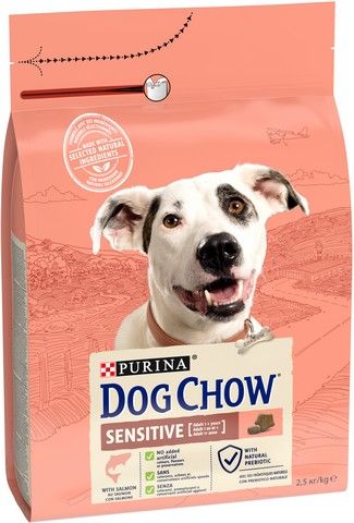 Сухой корм Dog Chow Sensitive для собак с чувствительным пищеварением с лососем 2.5 кг (7613034488268) VZ000074866F фото