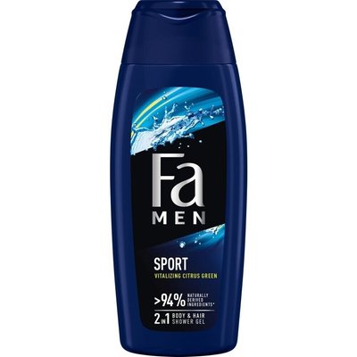 Гель для душа Fa Men Sport Citrus Scent 2в1 400 мл (3838824142296) VZВ00312599NF фото