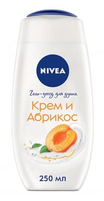 Гель-догляд для душа Nivea Крем Абрикос з маслом абрикосових кісточок 250 мл (4005900939654) VZВ00280559NF фото