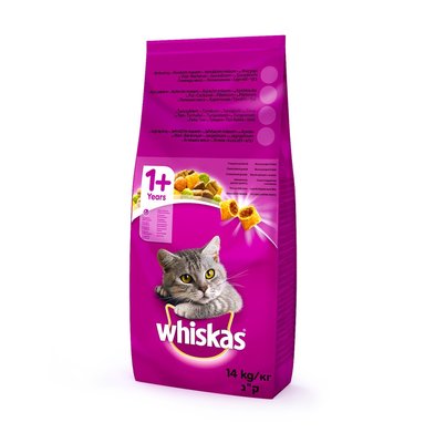 Сухой корм Whiskas для взрослых кошек с тунцем 14 кг (5900951014390) VZ000072844F фото