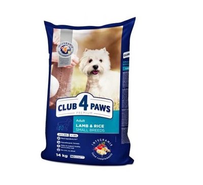 Сухой корм Club 4 Paws Premium для собак мелких пород – ягненка 14 кг (4820083909580) VZ000029430F фото