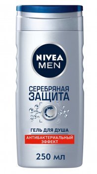 Гель для душу Nivea Men Срібний захист з іонами срібла 250 мл (4005808518111) VZВ00280560NF фото