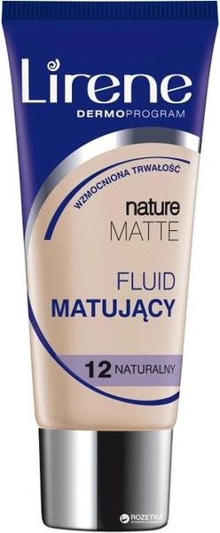 Тональный матировочный крем Lirene Nature Matte Натуральный 30 мл. (5900717060128) VZ000062488F фото