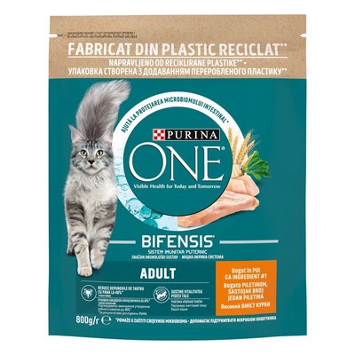 Сухой корм PURINA ONE Adult для взрослых кошек, с курицей 800 г.(7613035467866) VZ000076135F фото