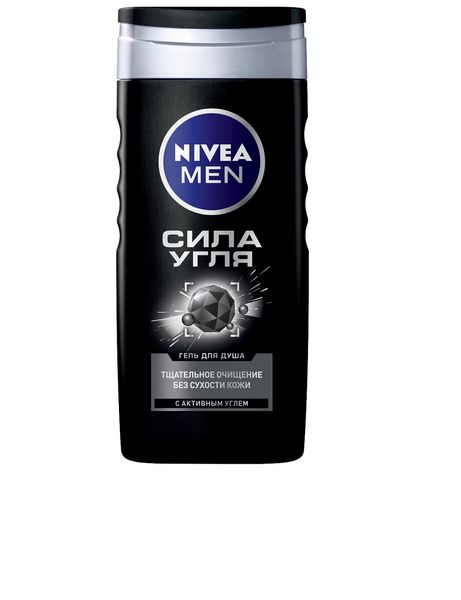 Гель для душа Nivea Men Сила Угля с активированным углем 250 мл (4005801199737) VZВ00283409NF фото