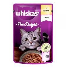 Влажный корм Whiskas Pure Delicht для кошек курица в жиле 85 г (5900951303333) VZ000076309F фото