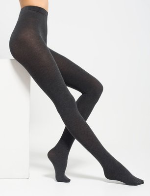 Колготы женские хлопковые 110 ден ТМ Legs Cotton 110 antracite-melange 3, (4823077936258) VZВ00297424NF фото