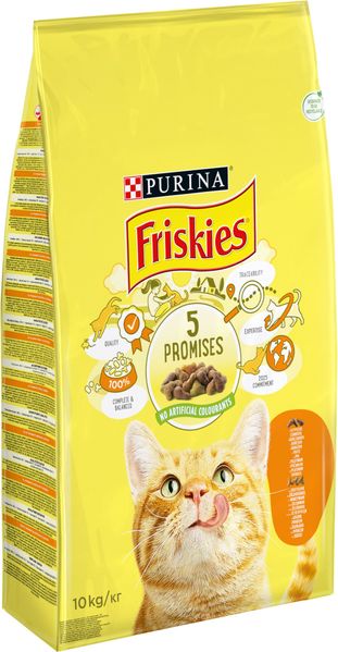 Сухой корм Purina Friskies Adult для кошек с курицей и овощами 10 кг.(5997204505101) VZ000071184F фото