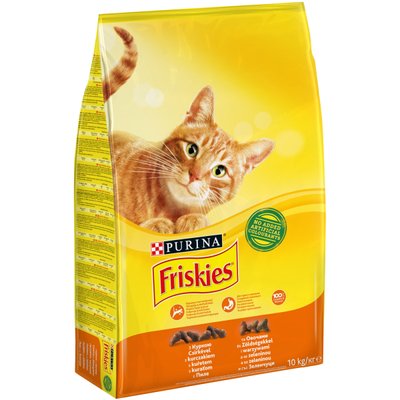 Сухий корм Purina Friskies Adult для котів з куркою і овочами 10 кг.(5997204505101) VZ000071184F фото