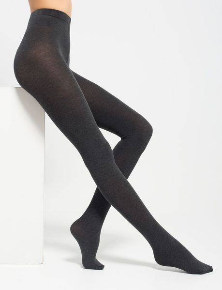 Колготы женские хлопковые 110 ден ТМ Legs Cotton 110 antracite-melange 3, (4823077936258) VZВ00297424NF фото