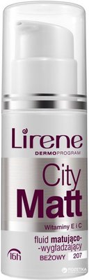 Тональний крем Lirene City Matt з матувальним вирівнювальним ефектом Бежевий 30 мл. (5900717062078) VZ000062492F фото
