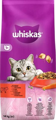 Сухой корм для кошек Whiskas с говядиной 14 кг (5900951014345) VZ000075876F фото