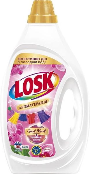 Гель для стирки Losk Ароматерапия Color Эфирные масла и аромат Малазийского цветка 30 циклов стирки 1.35 л (9000101803921) VZВ00312923NF фото