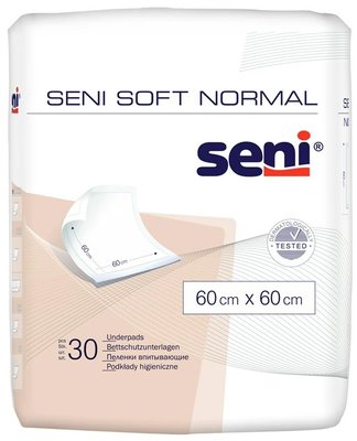 Пеленки для младенцев Seni Soft Normal 60х60 см 30 шт (5900516692568) VZВ00189620NF фото