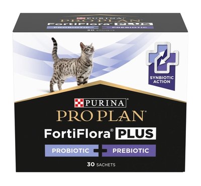 Пробіотик з пребіотиком Purina Pro Plan FortiFlora Plus для котів та кошенят для підтримання міклофлори кишечника 30 x 1.5 г(8445290507495) VZ000078043F фото