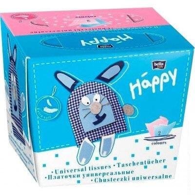 Бумажные платочки Bella Baby Happy Детские 40+40 шт. (5900516421106) VZВ00309053NF фото