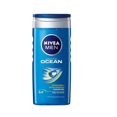 Гель для душа Nivea Men 2 в 1 Arctic Ocean мужской для тела и волос с 250 мл (4006000009391) VZВ00282818NF фото