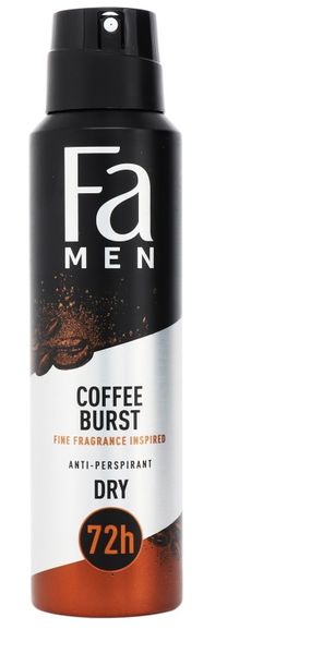 Антиперспірант чоловічий Fa Men Coffe Burst 150 мл (9000101641431) VZВ00292142NF фото