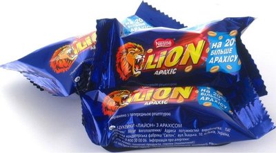 Упаковка цукерок Lion Арахіс 2 кг (4823000914155) VZ000028924F фото