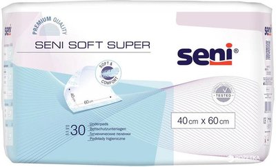 Пелюшки для немовлят Seni Soft Super 40х60 см 30 шт (5900516691271) VZВ00189612NF фото