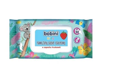 Туалетная бумага Bobini Kids клубника 50 шт (5900931025477) VZ000077554F фото