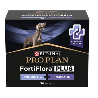 Пробіотик для дорослих собак та цуценят Purina Pro Plan FortiFlora Plus для підтримання нормальної міклофлори кишечника 30x2 г (8445290504937) VZ000078044F фото