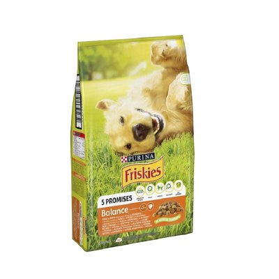 Сухий повнораціонний корм для дорослих собак Purina Friskies з куркою й овочами 10 кг. (7613031395491) VZ000071263F фото