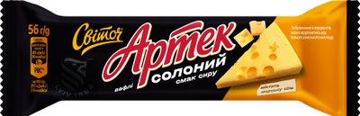 Вафли Свиточ Артек соленые со вкусом сыра 56 г. (8445290263100) VZ000077103F фото