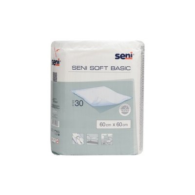 Пелюшки для немовлят Seni Soft Basic 60х60 см 30 шт (5900516692308) VZВ00189455NF фото