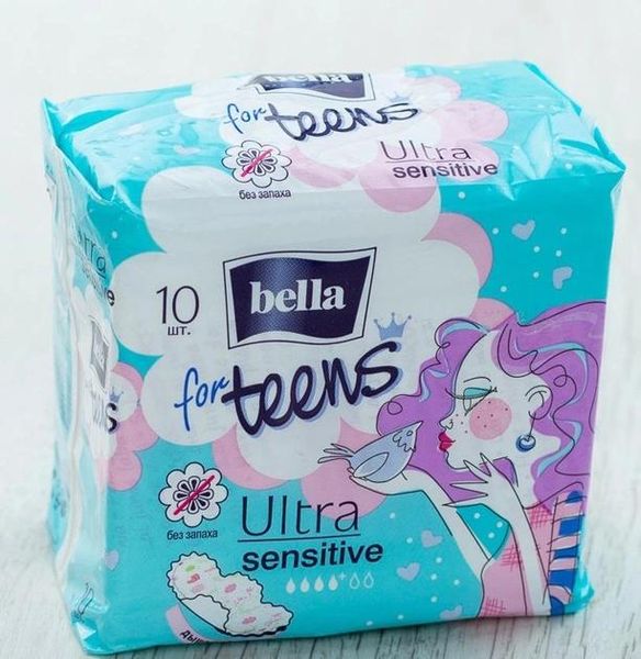 Гигиенические прокладки Bella for Teens: Ultra Sensitive 10 шт (5900516302344) VZВ00189491NF фото