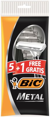 Набір бритв Bic Metal без змінних картриджів 5 + 1 шт (3086126766171) VZВ00150732NF фото