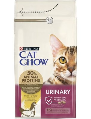 Сухой корм CAT CHOW Urinary для взрослых кошек, для поддержания здоровья мочевыводящей системы, с курицей 1.5 кг (5997204514387) VZ000030046F фото