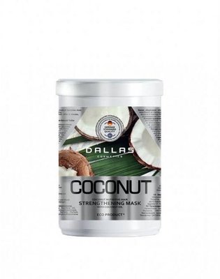 Маска зміцнююча для блиску волосся Dallas Coconut з натуральною кокосовою олією 1 л (4260637723208) VZВ00281091NF фото
