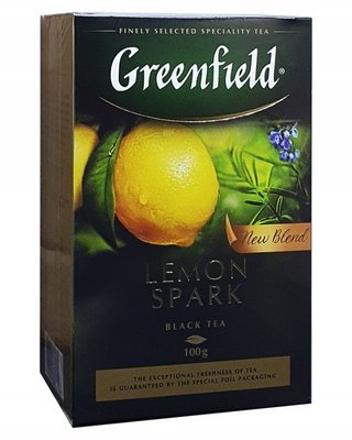 Чай Greenfield Lemon Spark Черный с Лимоном 100 г (4823096802268) VZ000028927F фото