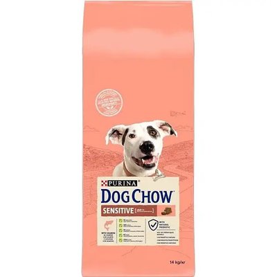 Сухой корм Dog Chow Sensitive для собак с чувствительным пищеварением с лососем 14 кг (7613034488244) VZ000069962F фото