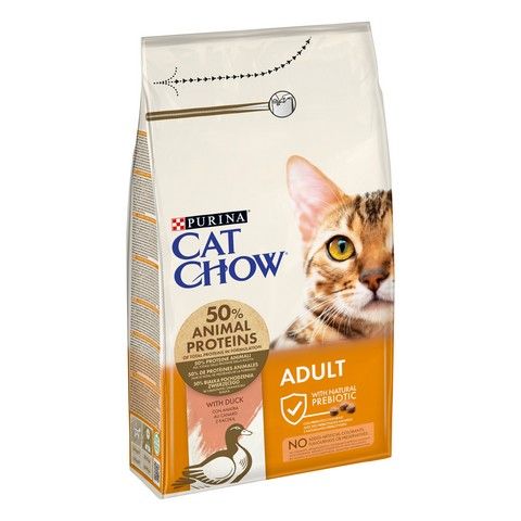 Сухой корм Cat Chow Adult для взрослых кошек с уткой 1.5 кг (7613035394117) VZ000062194F фото